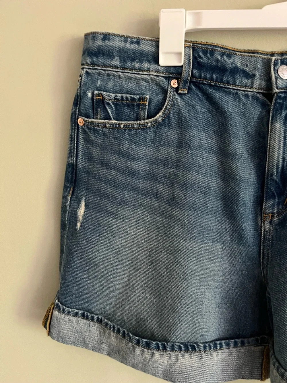 Loft The Cuff NWT Jean shorts sz 14 High Rise